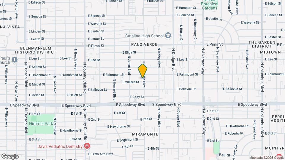 1307 N Palo Verde Blvd-Unit -Unit 1 Map and Location Details