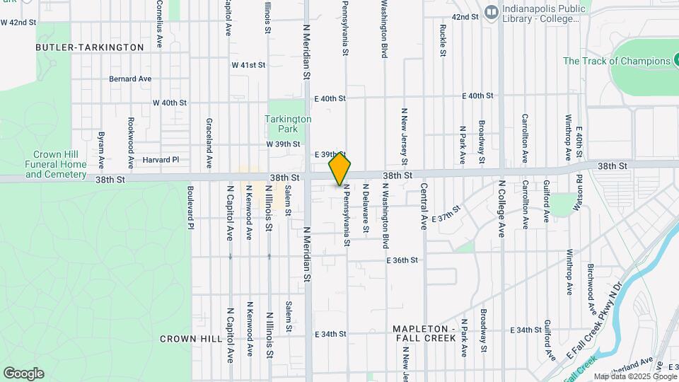 3758 N Pennsylvania St Map and Location Details