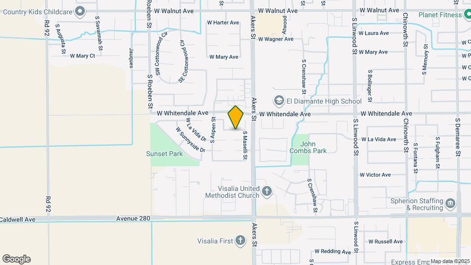 5415 W Monte Vista Ave Map and Location Details
