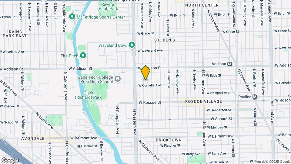 3511 N Claremont Ave Map and Location Details