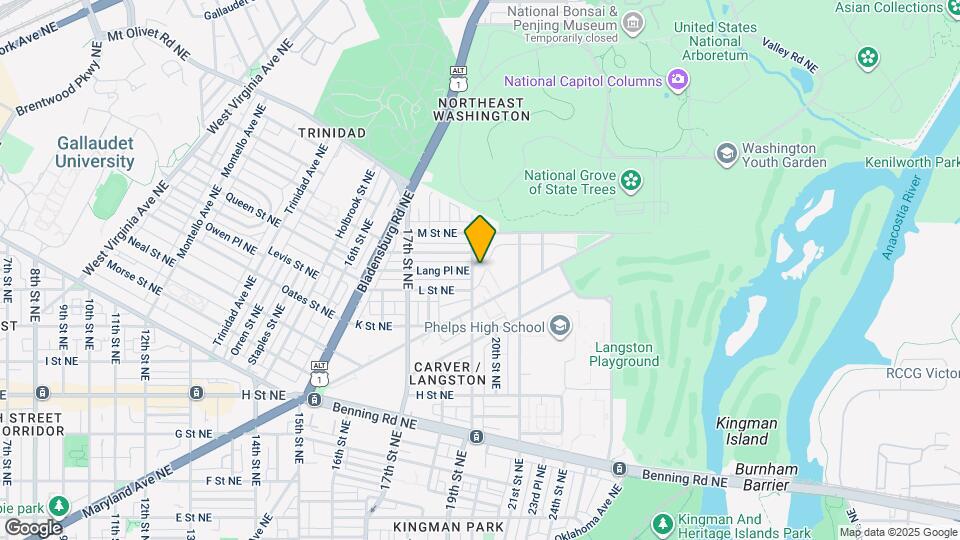 1113-1113 19th St NE Map and Location Details