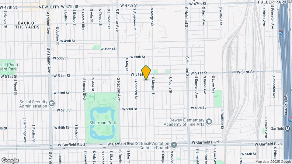 5125 S Carpenter St Map and Location Details