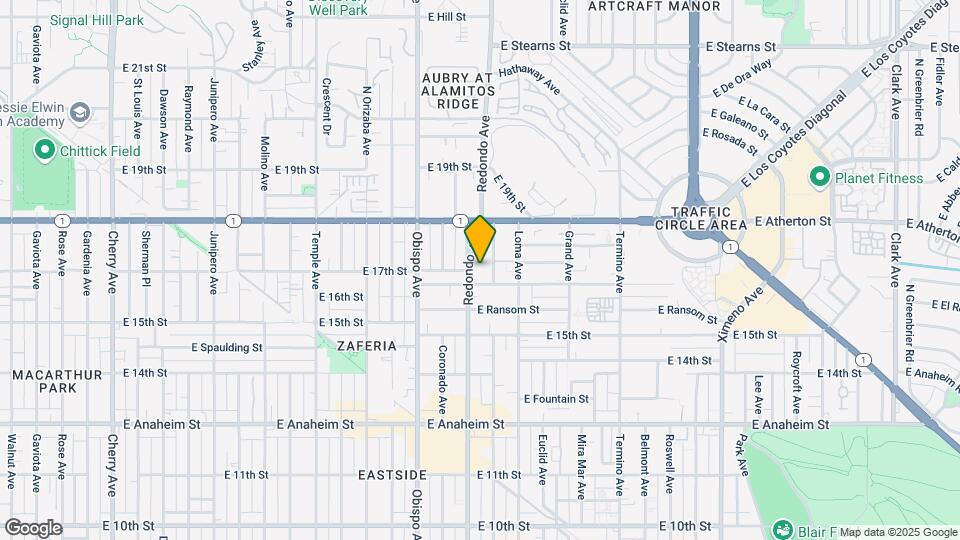1708 Redondo Ave Mapa y Detalles de la Ubicación