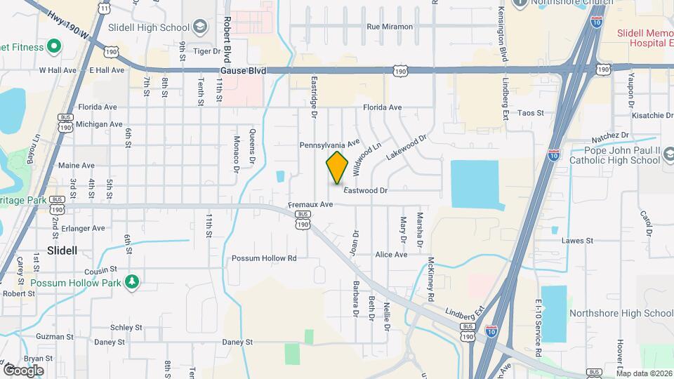 1549 Eastwood Dr Mapa y Detalles de la Ubicación