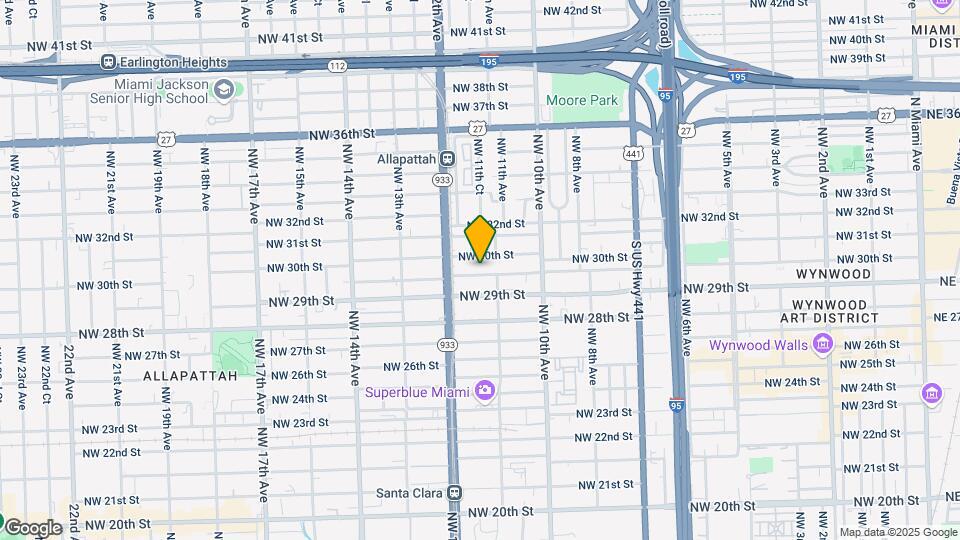 1137 NW 29th Terrace Map and Location Details
