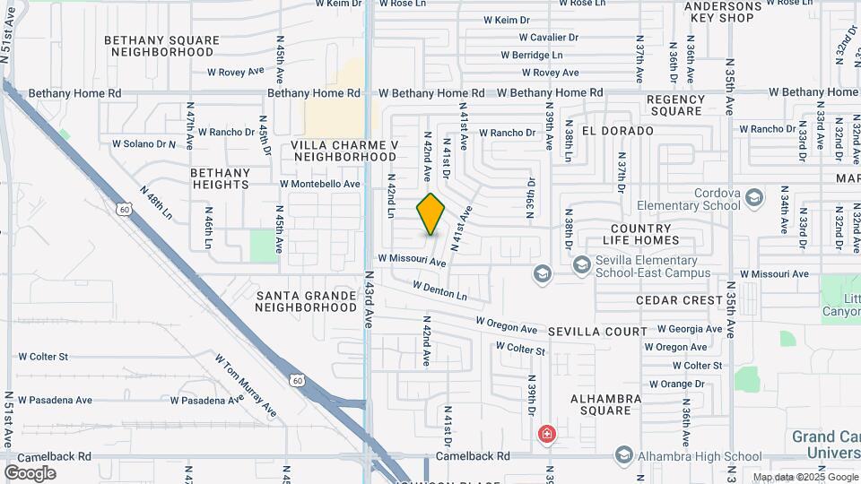 5538 N 41st Dr Map and Location Details
