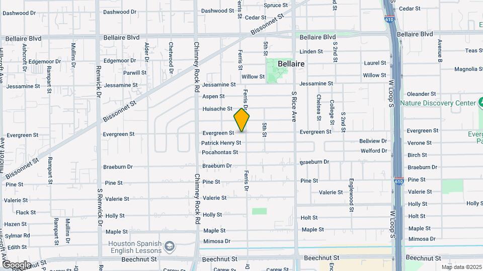 5303 Evergreen St Map and Location Details