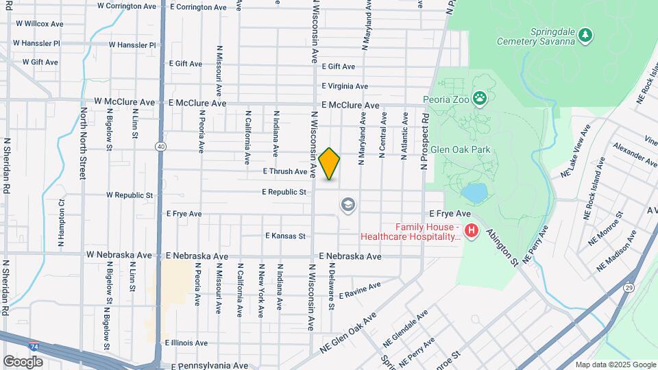 811 E Republic St Map and Location Details