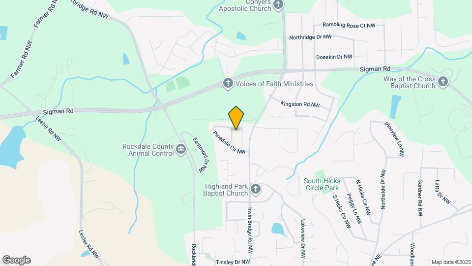 1523 Pine Cone Ln NW Mapa y Detalles de la Ubicación