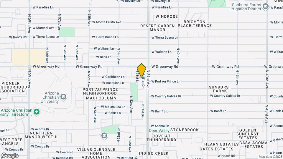 15234 N 51st Dr Map and Location Details