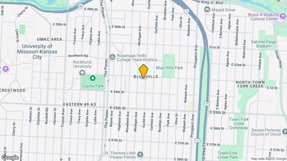 5310 Euclid Ave Map and Location Details