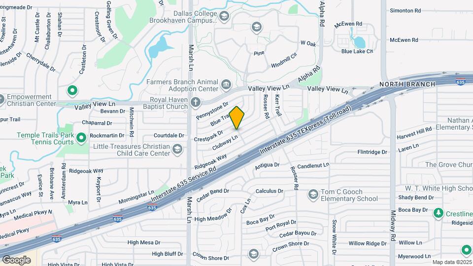 3837 Clubway Ln Map and Location Details