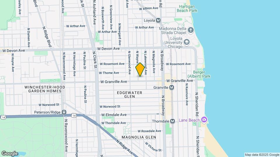 6201-6207 N Wayne Ave Mapa y Detalles de la Ubicación