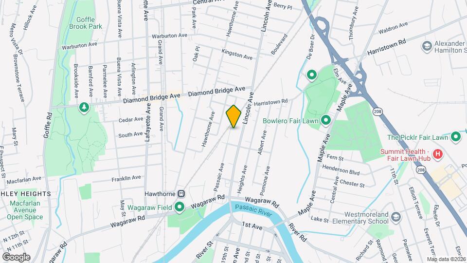 163 Passaic Ave Map and Location Details