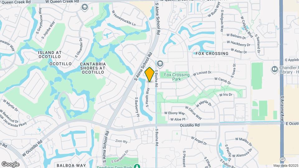 843 W Locust Dr. Map and Location Details