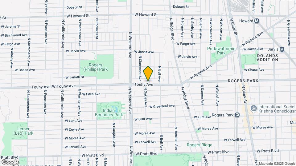2302 W Touhy Ave Mapa y Detalles de la Ubicación