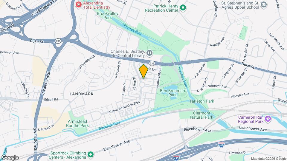 174 Cameron Station Blvd Map and Location Details