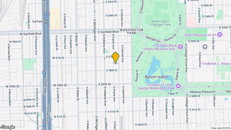 5737 S Prairie Ave Map and Location Details