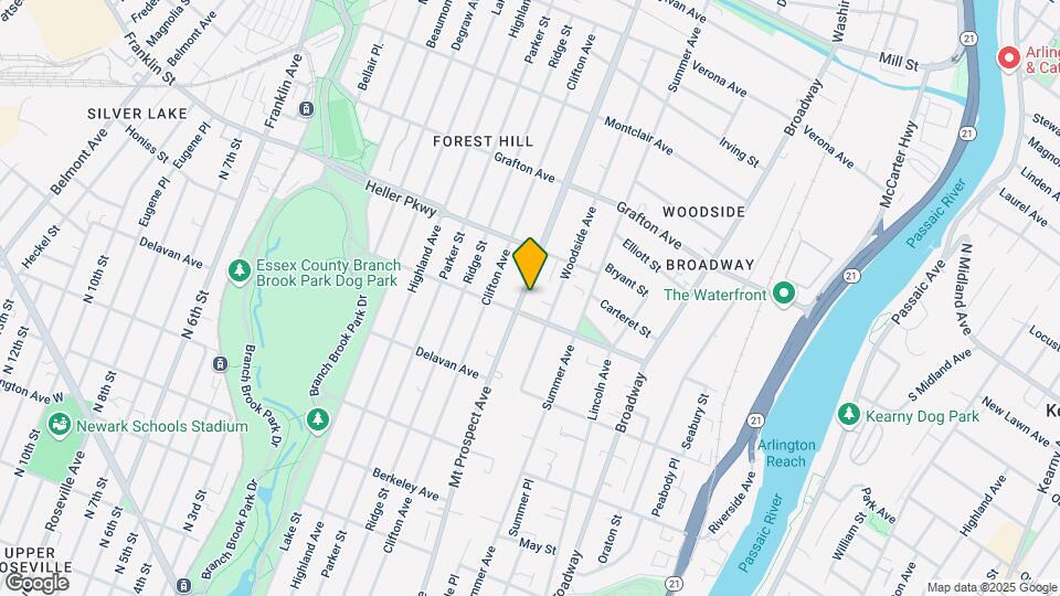 647 Mount Prospect Ave Map and Location Details
