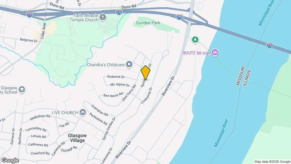 10748 Spring Garden Dr Map and Location Details