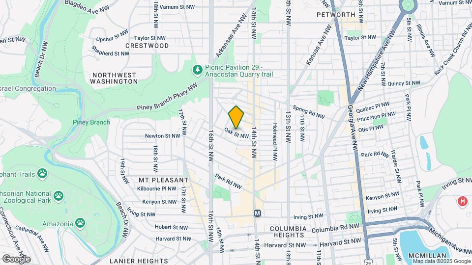 1443 Oak St NW Map and Location Details