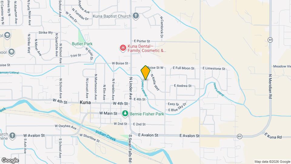 615 N Shady Grove Way Map and Location Details