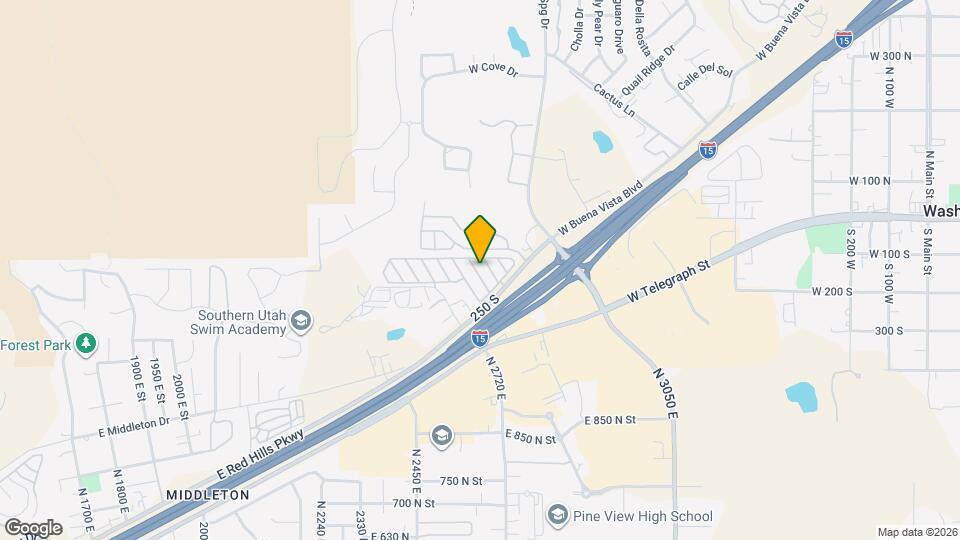 1150 Red Hills Pkwy Map and Location Details