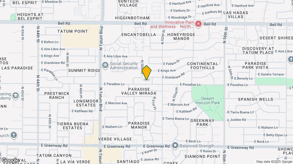 5044 E Paradise Ln Map and Location Details