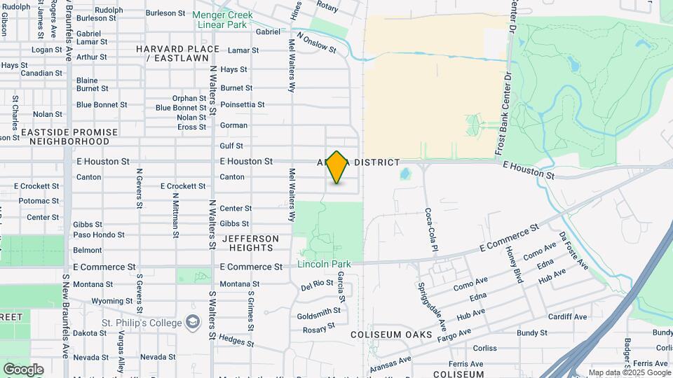 2315 E Crockett St Mapa y Detalles de la Ubicación