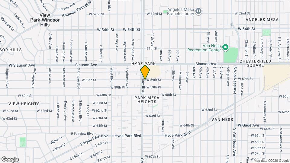 5908 1/2 S Crenshaw Blvd, Unit 5908 1/2 Crenshaw bl Los Angeles Ca 90043 Map and Location Details