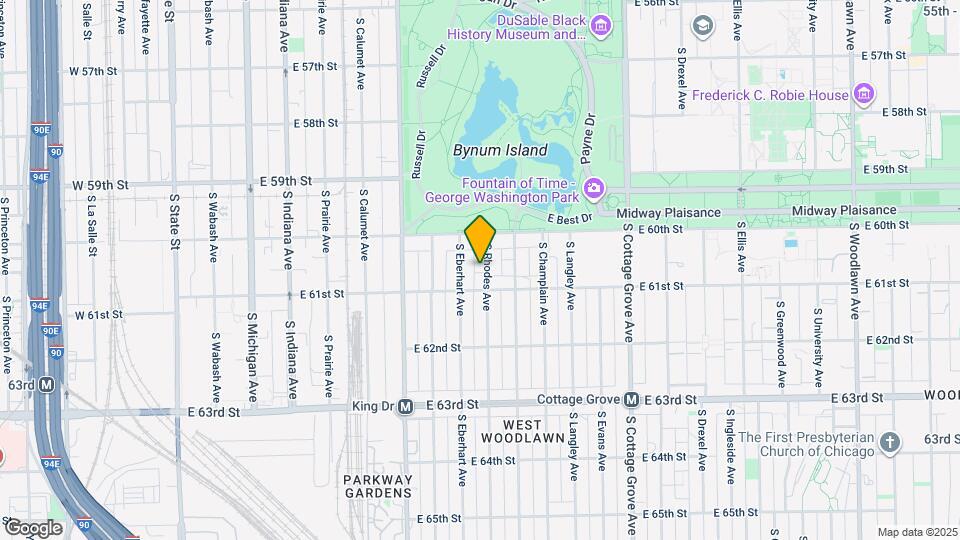 6036 S Rhodes Ave Map and Location Details