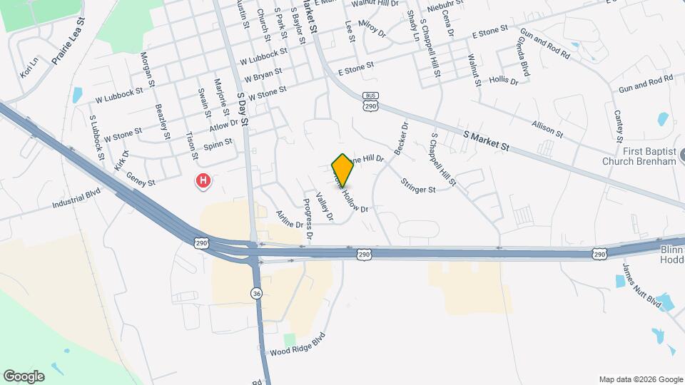 2420 Stone Hollow Dr Map and Location Details