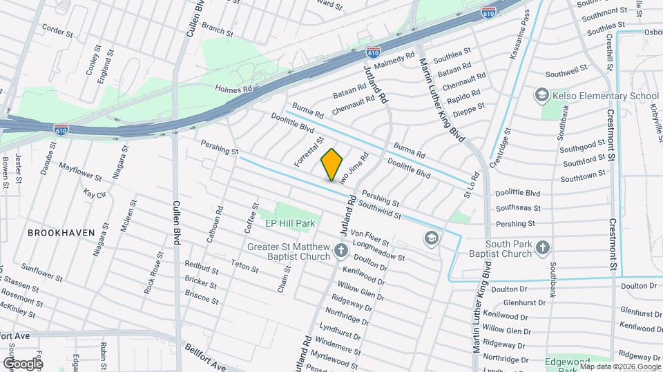 5034 Pershing St Map and Location Details