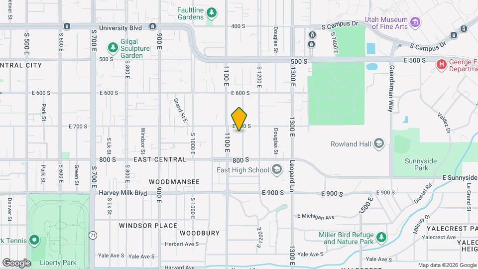 718 S Elizabeth St Map and Location Details