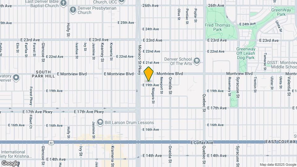 6615 E 19th Ave Map and Location Details