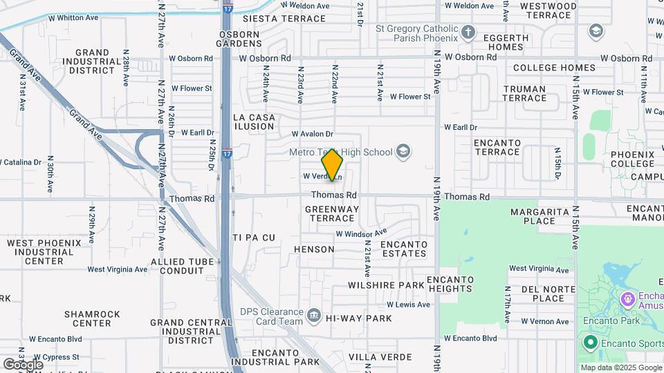 2138 W Thomas Rd Map and Location Details