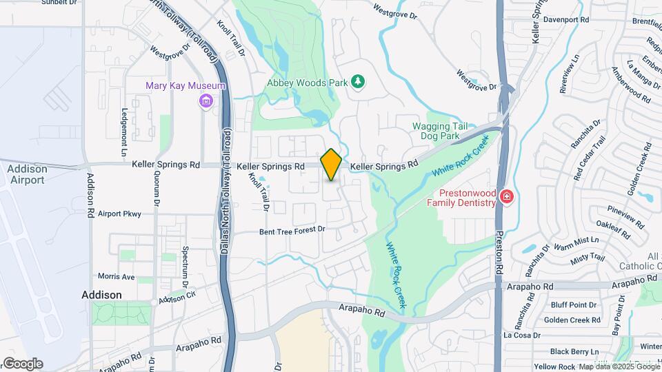 5310 Keller Springs Rd Map and Location Details