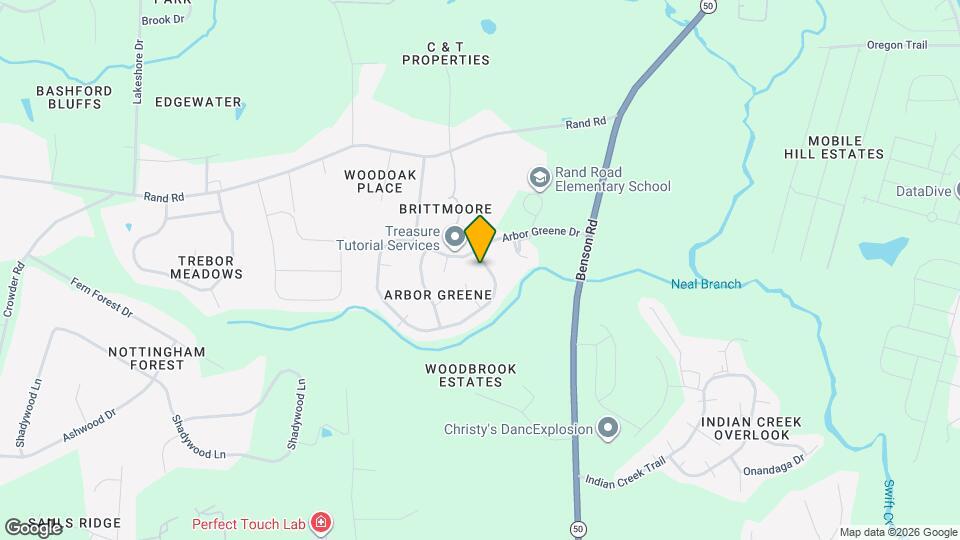 1327 Arbor Greene Dr Mapa y Detalles de la Ubicación