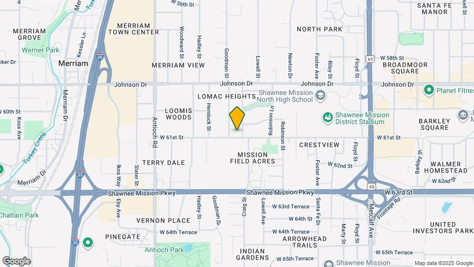8022 W 61st St Map and Location Details