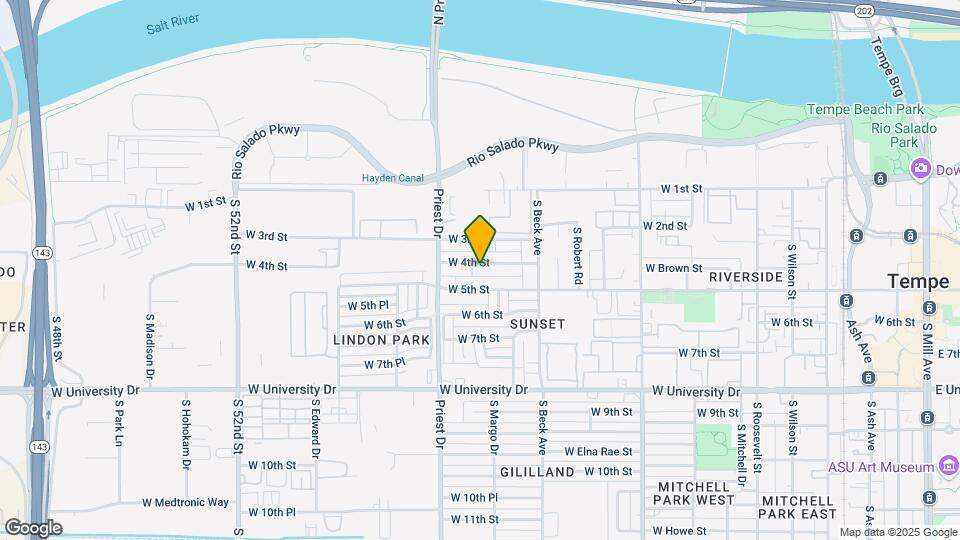 1301-1309 W 4th St Mapa y Detalles de la Ubicación