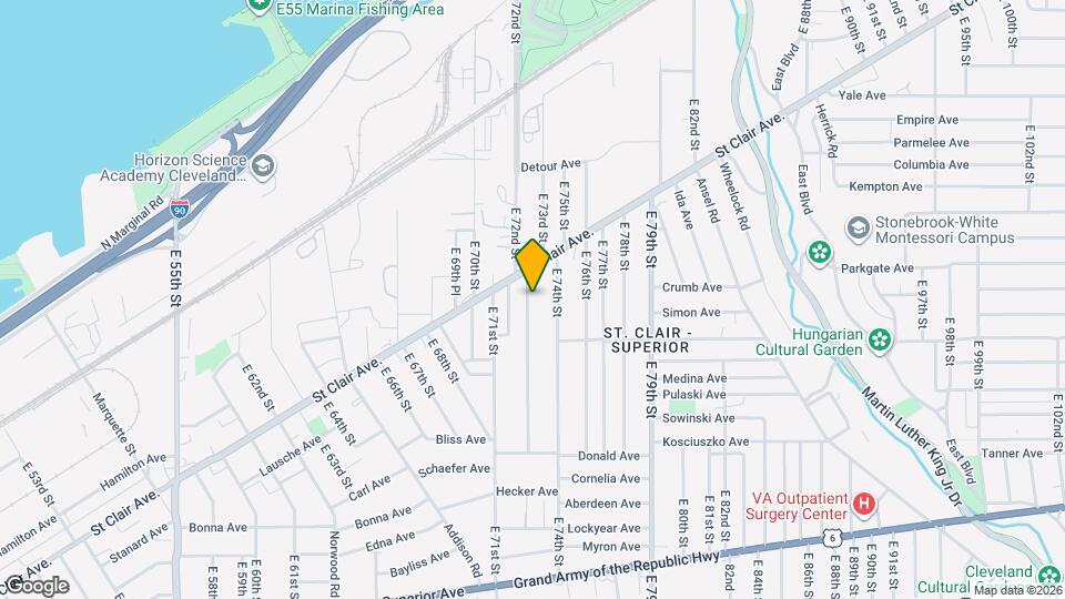 1011 E 72nd St Map and Location Details