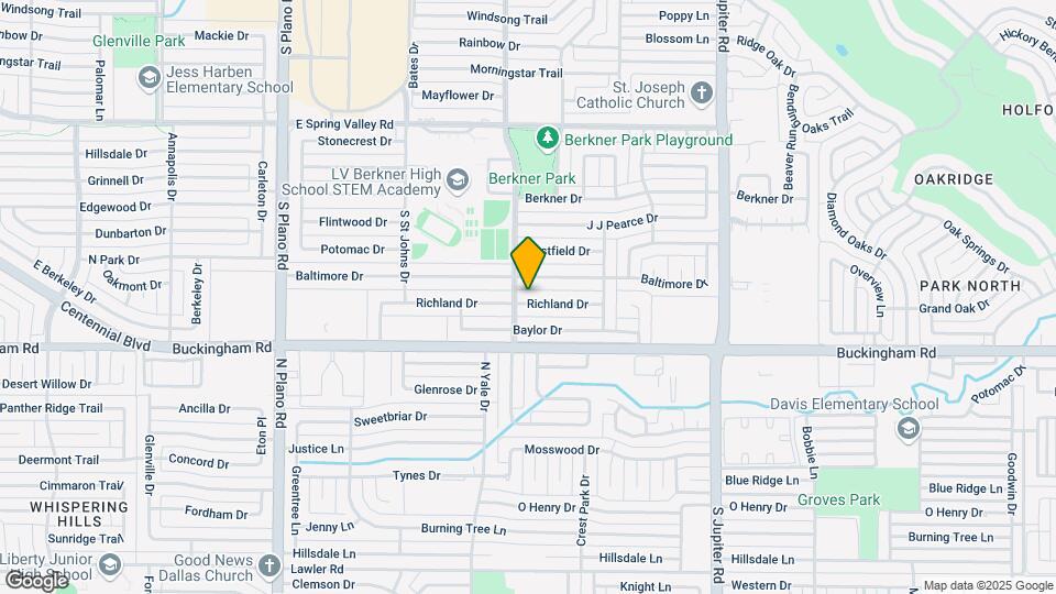 1803 Richland Dr Map and Location Details