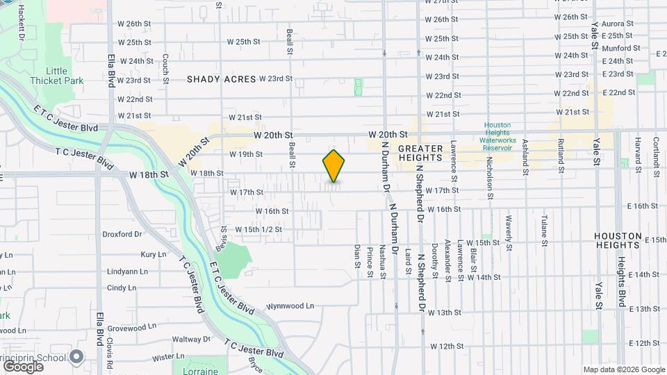 933 W 17th St Map and Location Details