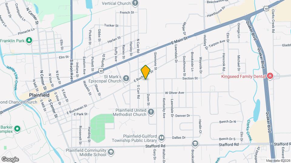 410 Dunn St Map and Location Details