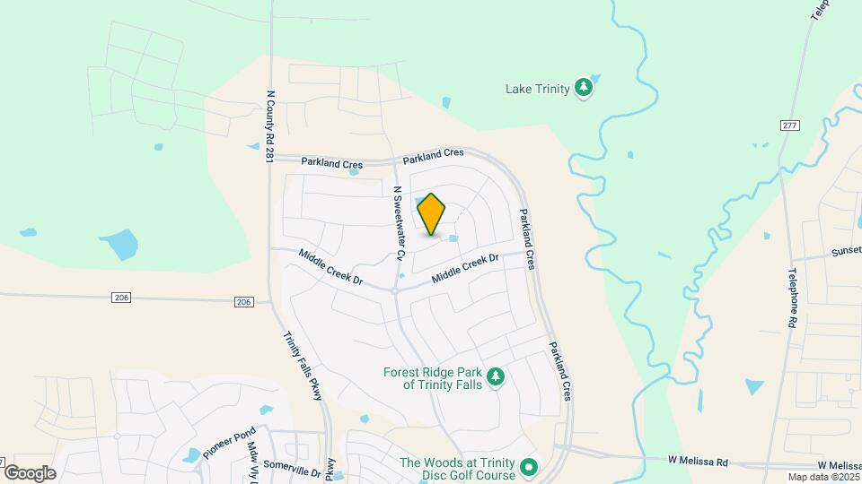 Del Webb at Trinity Falls Map and Location Details