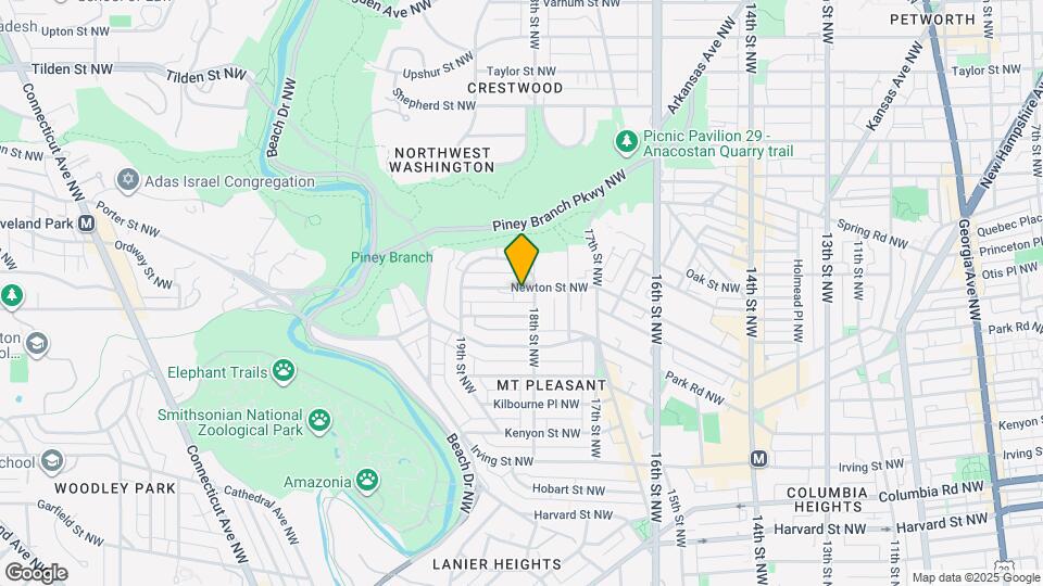 1810 Newton St NW Map and Location Details