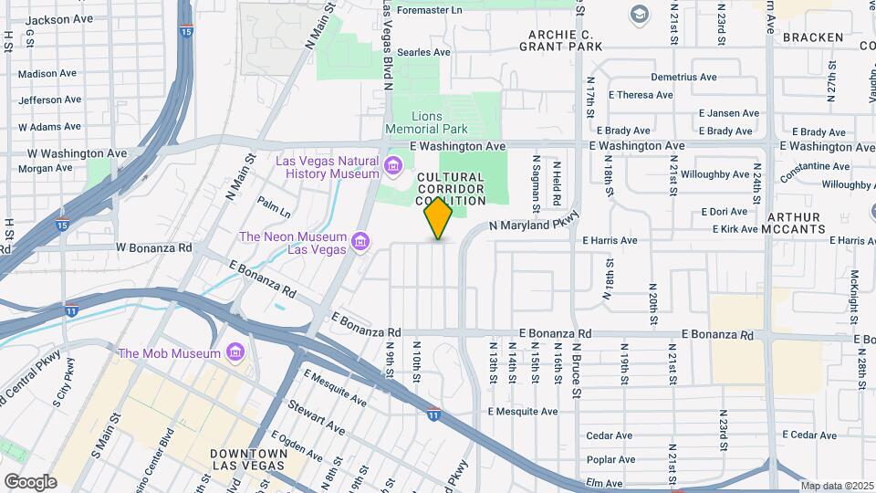 741 N 11th St, Unit 1 Map and Location Details