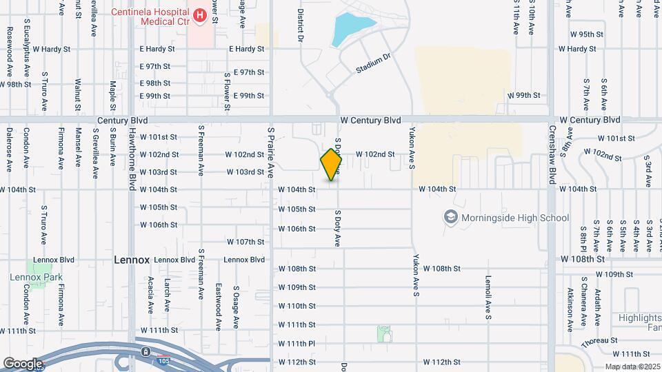 3813 W 104th St Mapa y Detalles de la Ubicación