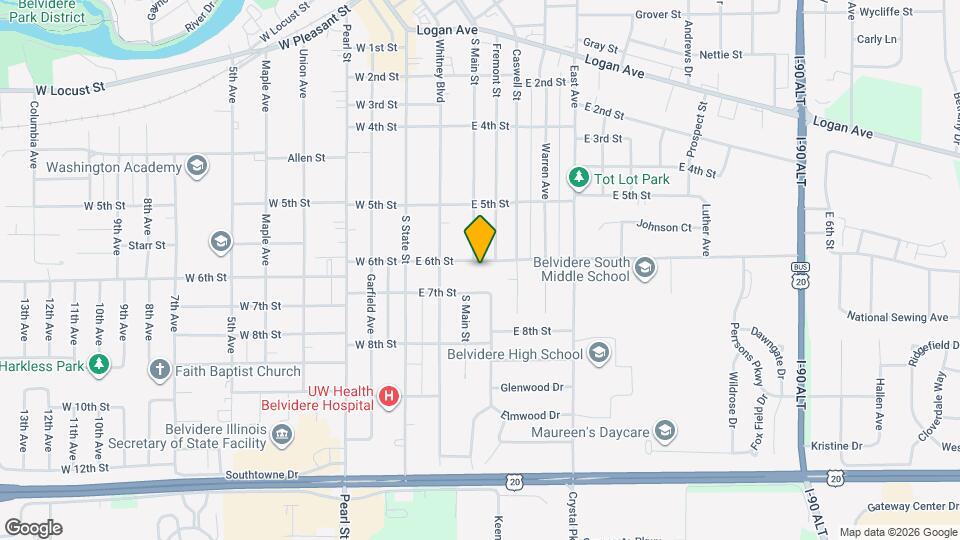 301 E 6th St, Unit Golden Acres LLC Mapa y Detalles de la Ubicación