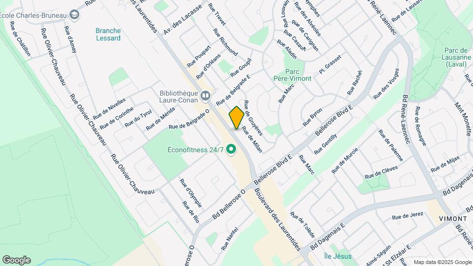 2227 Des Laurentides Boul Map and Location Details